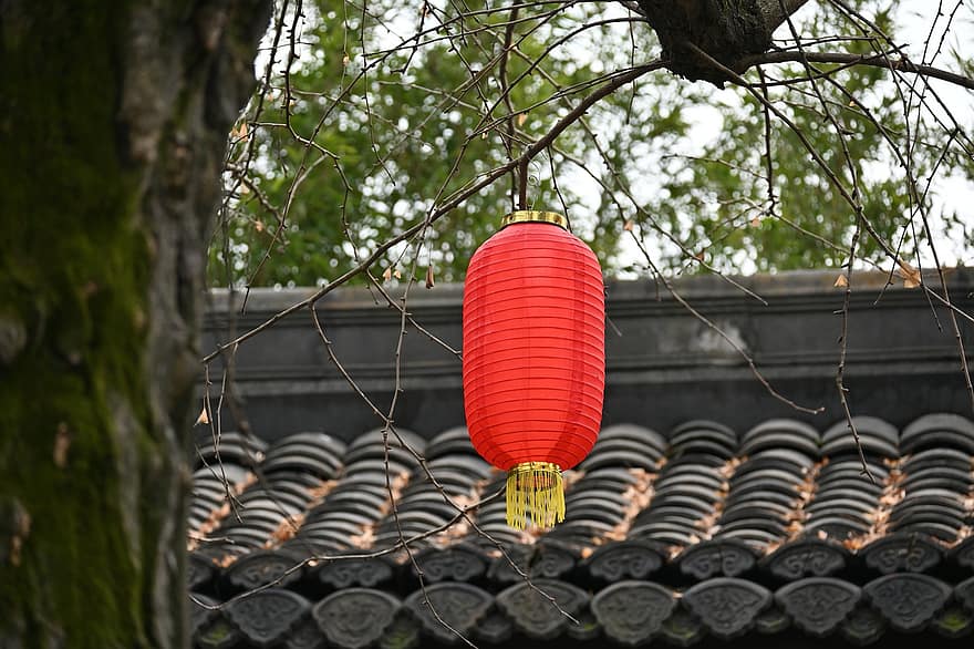 lanterne, kinesisk nytår, have, festival, Forårsfestival, kulturer, dekoration, fest, kinesisk kultur, traditionel festival, hængende