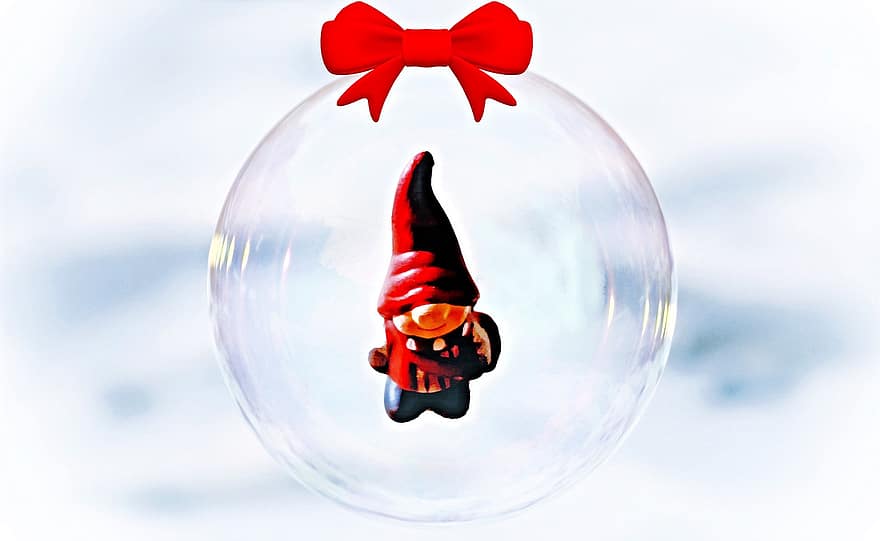 рождественские эльфы, карликовый, фигура, крышка, Рождественское время, пузырь, мяч, петля, украшение, рождественский мотив, карта