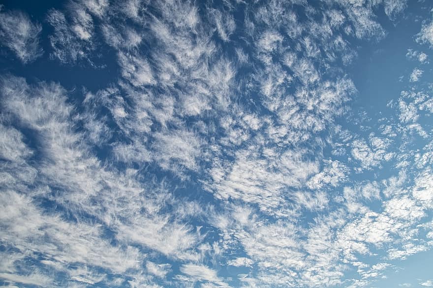 ciel, des nuages, cumulus, climat, atmosphère, air