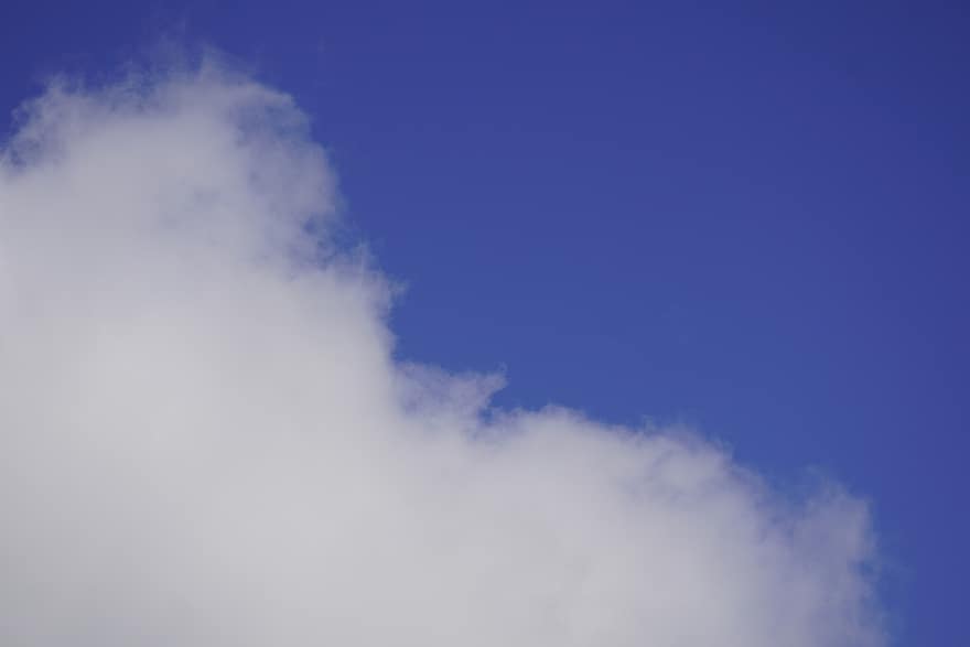 Wolken, Himmel, Atmosphäre, weiße Wolken, blauer Himmel, Kumulus, wolkig, Blau, Hintergründe, Tag, Platz