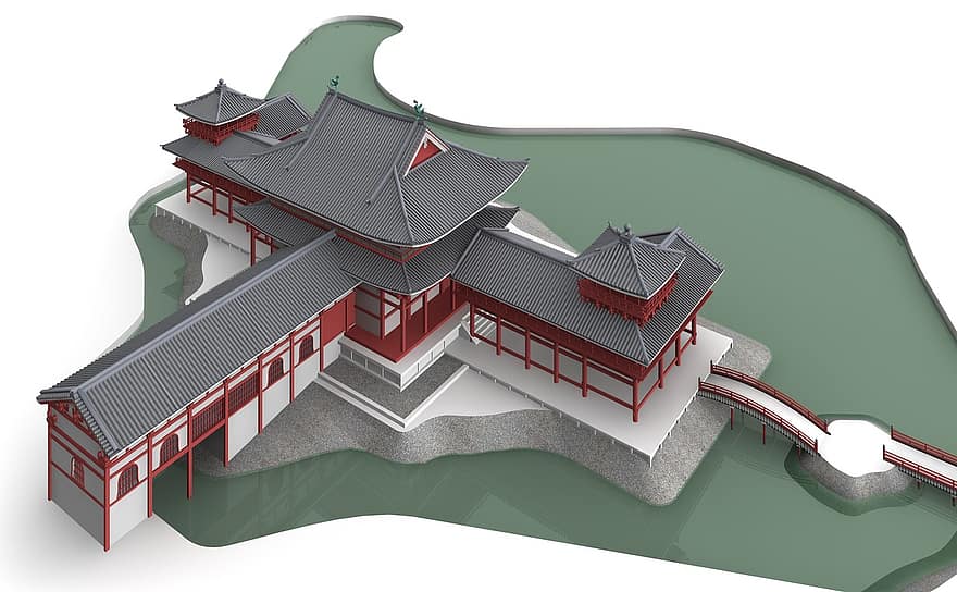 byōdō-in, uji, Japonia, architektura, budynek, kościół, Miejsca zainteresowania, historycznie, turyści, atrakcja, punkt orientacyjny