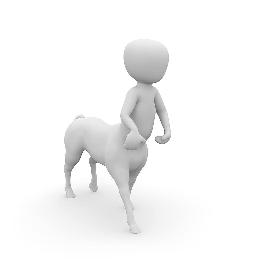 centaure, cheval, Humain, sportif, sport, animaux