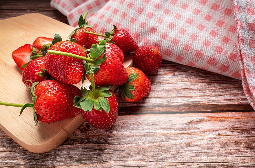 딸기, 과일, 식품, 열매, 레드 베리, 본질적인, 자연스러운, 디저트, 건강한, 비타민, 영양물 섭취