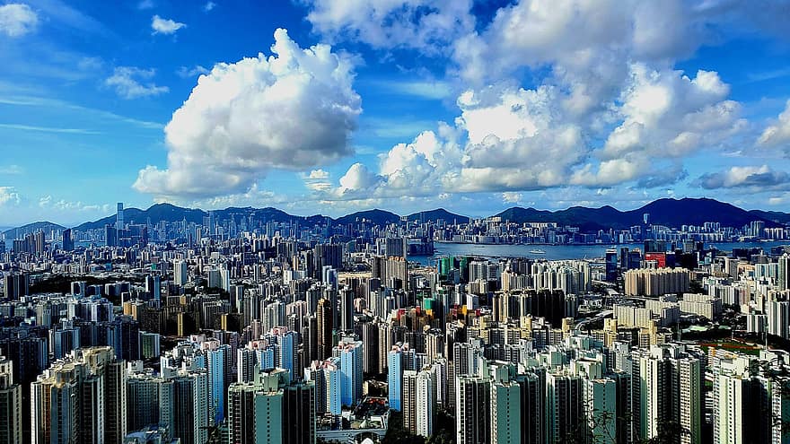 City, Builidings, Tourism, Towers, Architecture, Skyscrapers, Travel, Cityscape, Clouds