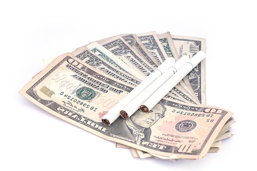 diners, fumar, bitllets de banc, deixar de fumar