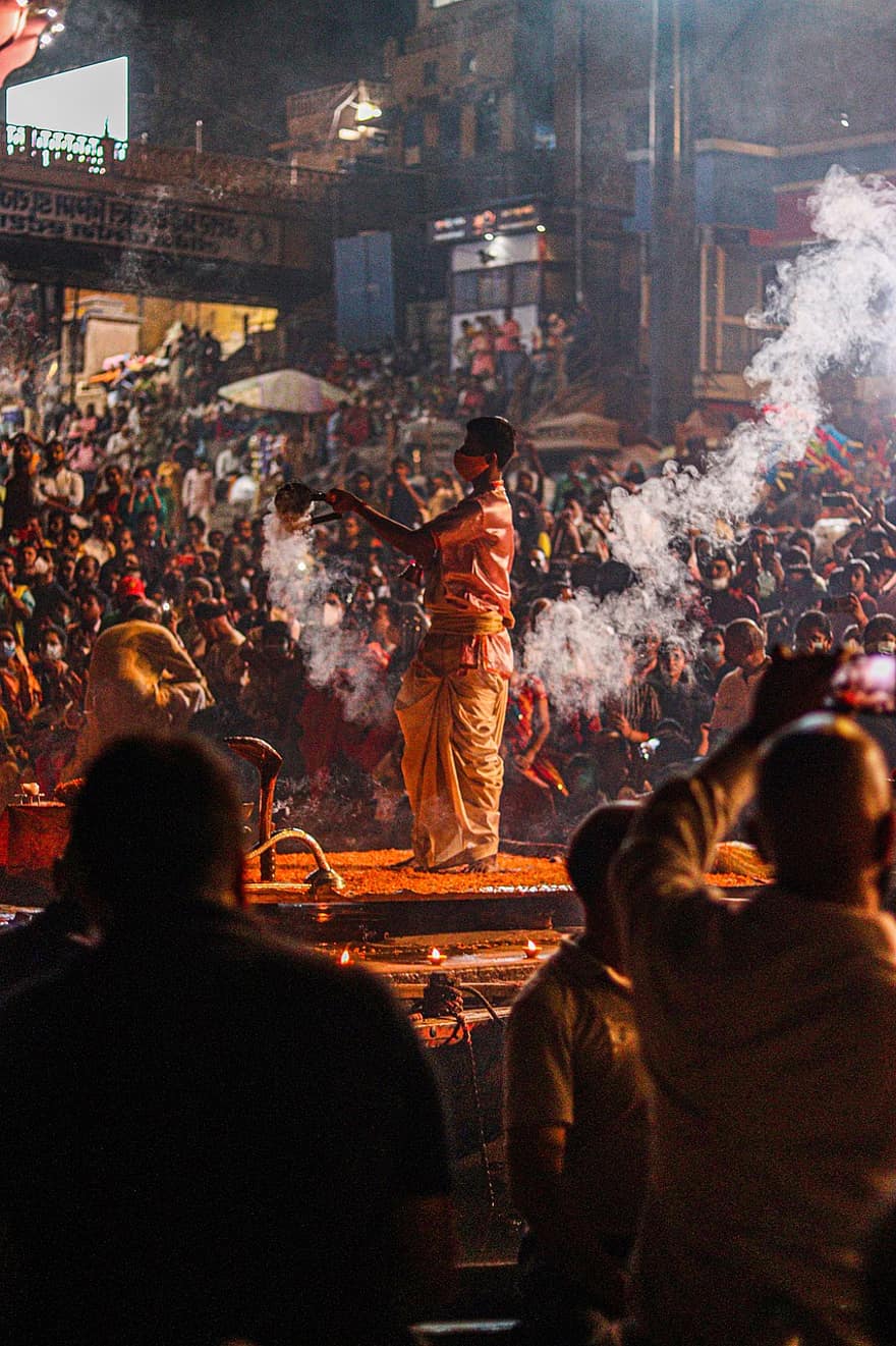 Religion, Varanasi, Mandir, Pooja, Ganga, Artis, Puja, Hindu, Faith, Festival, Celebration
