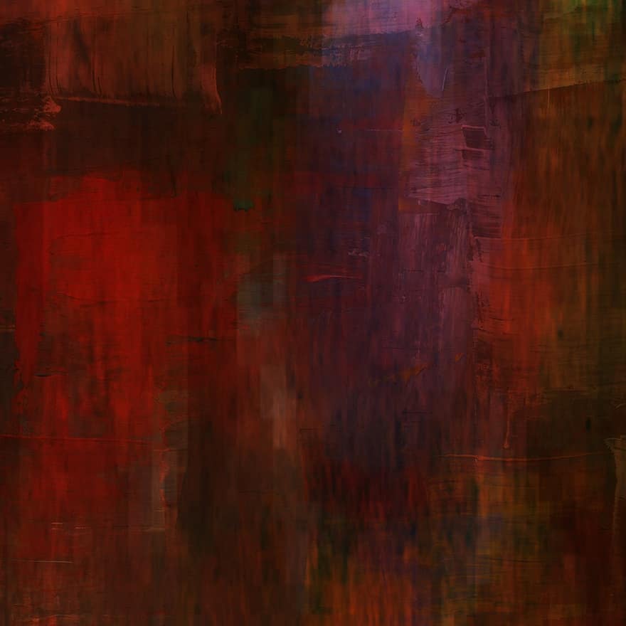 Painting, Modern Art, Art, Red, Abstract
