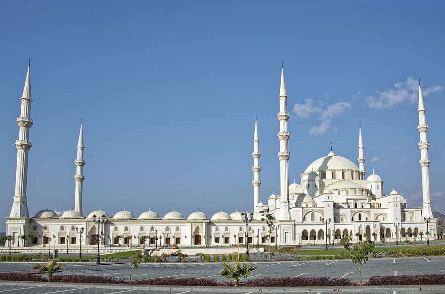 u een e, Fujaira, stad, Centrale Moskee Fujaira, moskee