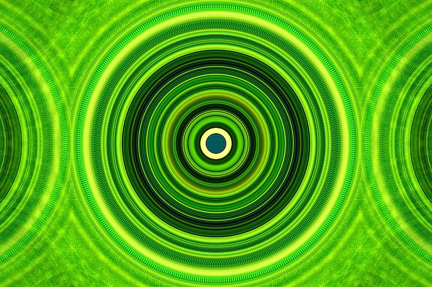 grøn, mønster, abstrakt, baggrund, struktur, kalejdoskop