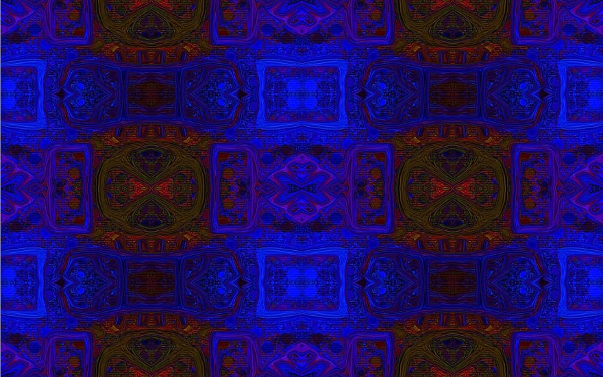 abstract behang, blauw behang, rood behang, patroon, structuur, digitaal, Photoshp
