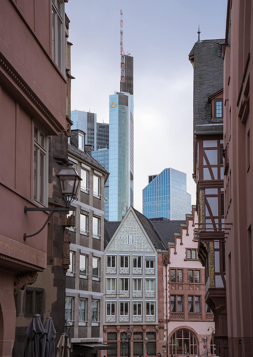 Frankfurt, matkustaa, matkailu, historiallinen keskusta, frankfurt am Main Saksa, kaupunki, Saksa, arkkitehtuuri, rakennuksen ulkoa, kuuluisa paikka, rakennettu rakenne