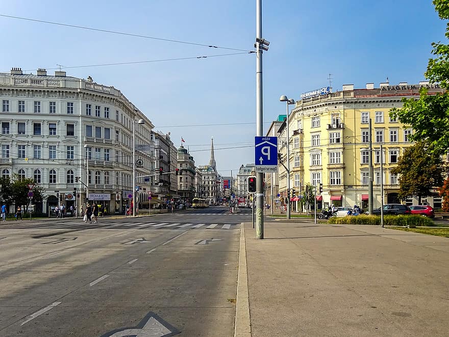 Straße, Häuser, Wien, Österreich, Stadt, karlsplatz, Tourismus, die Architektur, berühmter Platz, Gebäudehülle, gebaute Struktur