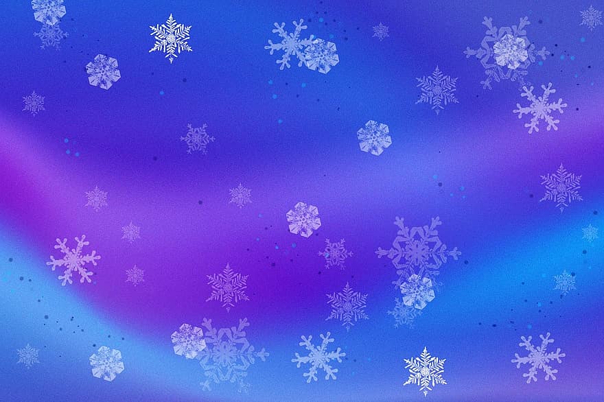 снег, блюз, пурпурного, фоны, снежинка