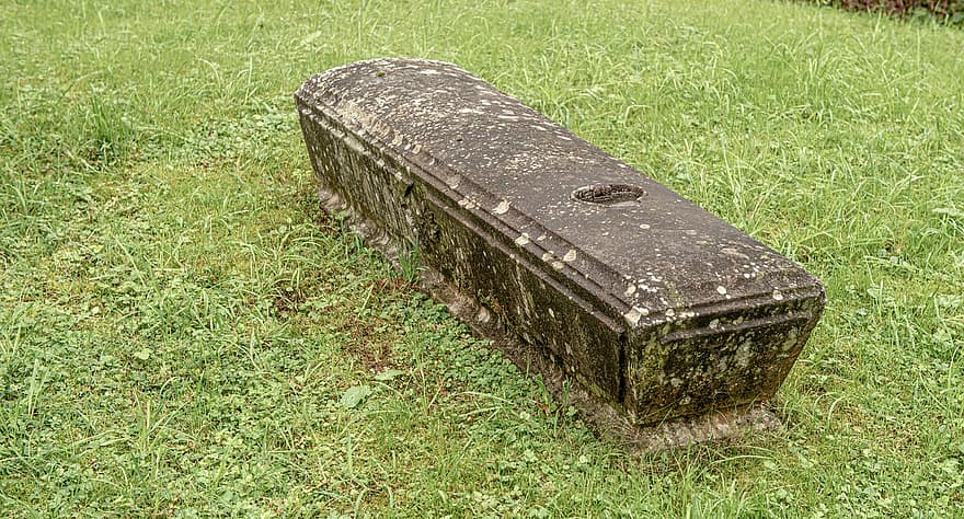 Coffin, Cemetery, Grave, Stone, Tomb, Memorial, Graveyard, Grass
