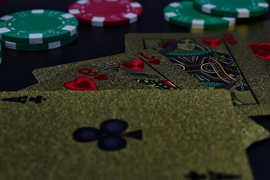hrací karty, poker, kasino, Kasinové žetony, hazardovat, hra