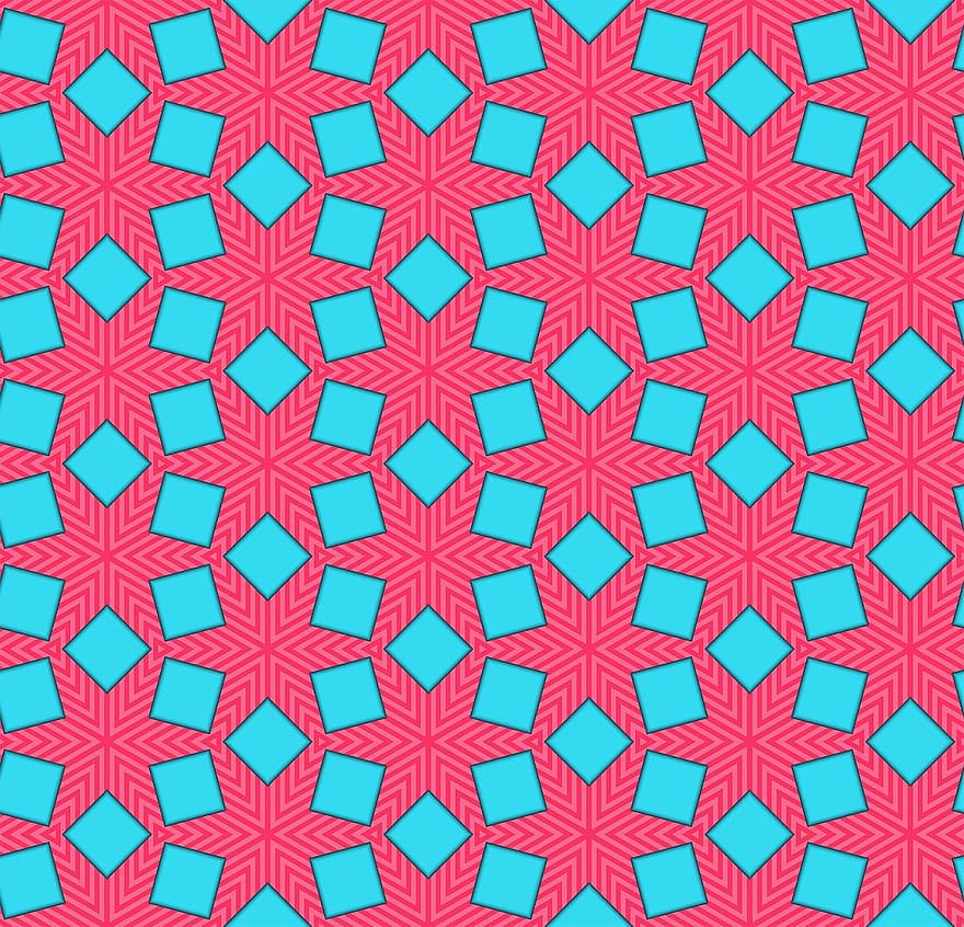 háttérrel, rózsaszín, kék, négyzetek, vonalak, Rózsaszín vonalak, Kék négyzetek, Rózsaszín textúra, kék textúra, Rózsaszín mintával, kék mintázat