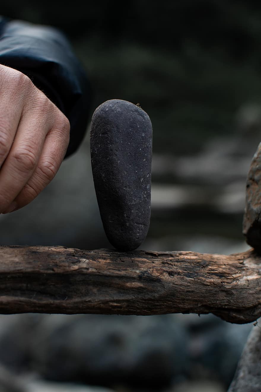 đá, thăng bằng, 手