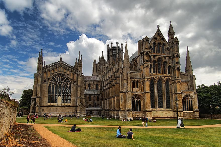 ely katedral, Cambridgeshire, england, storbritannien, middelalderlig, turisme
