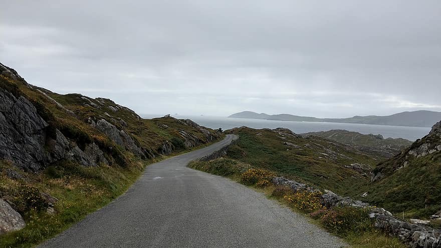 Irlanda, la carretera, naturaleza, paisaje