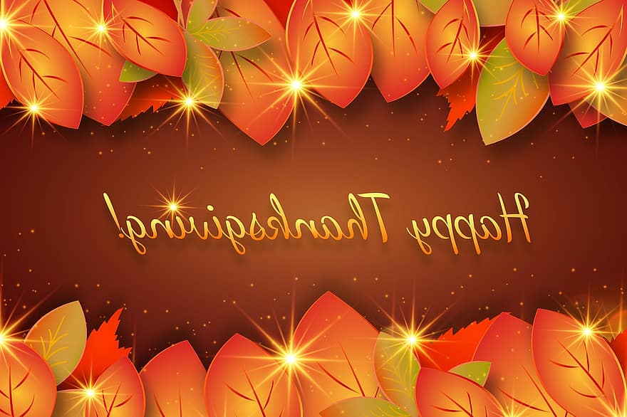 День Подяки, привітання, осінь, сезон, прикраса, свято, колір, коричневий, падіння, дизайн, декоративні