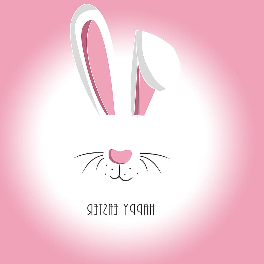 Easter, Hare, Easter Bunny, Rabbit Ears, Fun, Cute, Rodent, Nager, Animal World, Drawing, Graphic