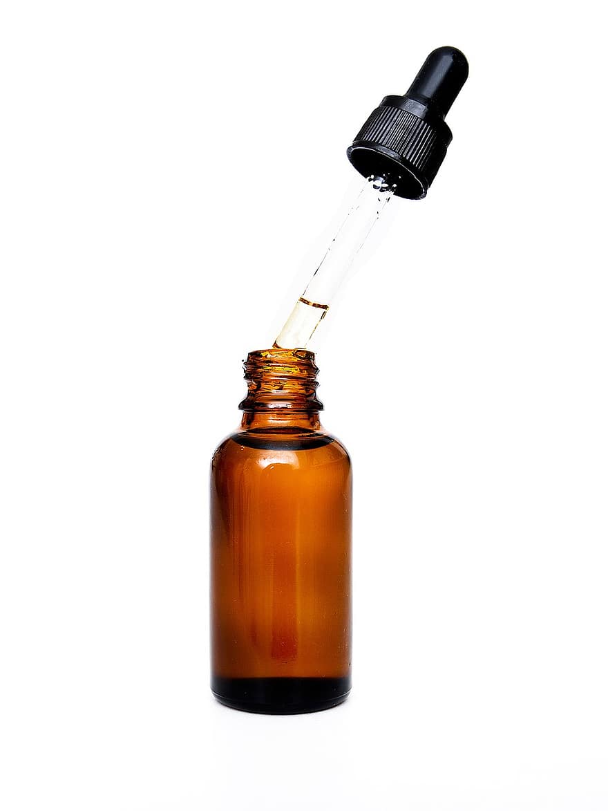 massage olie, essentiële olie, serum, serum fles, schoonheidsmiddelen, fiool, fles, geneeskunde, detailopname, wetenschap, vloeistof