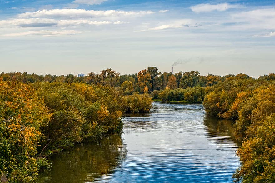 Nature, River, Autumn, Outdoors, Fall, Season, Travel, Exploration, Yenisei
