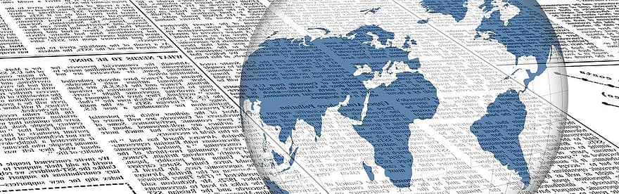 Nachrichten, Zeitung, Globus, lesen, Papier-, informieren, Politik, global, Information, Berichte, Text