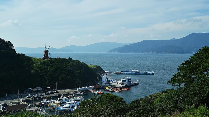 Corea, República de Corea, gyeongsangnam-do, Illa de Geoje, viatjar, aquest tipus, port, aigua, Enviament, vaixell nàutic, estiu