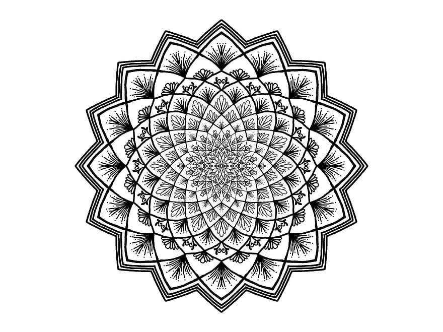 Mandala, Black And White, Zendala, Henna, Creativity, Circle, Artwork, Arabesque, Inspiring, Liner, Meditating