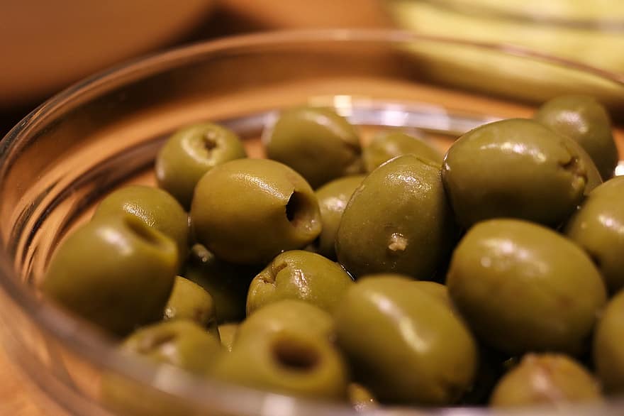 Olives, bol, apéritif, collation, tapas