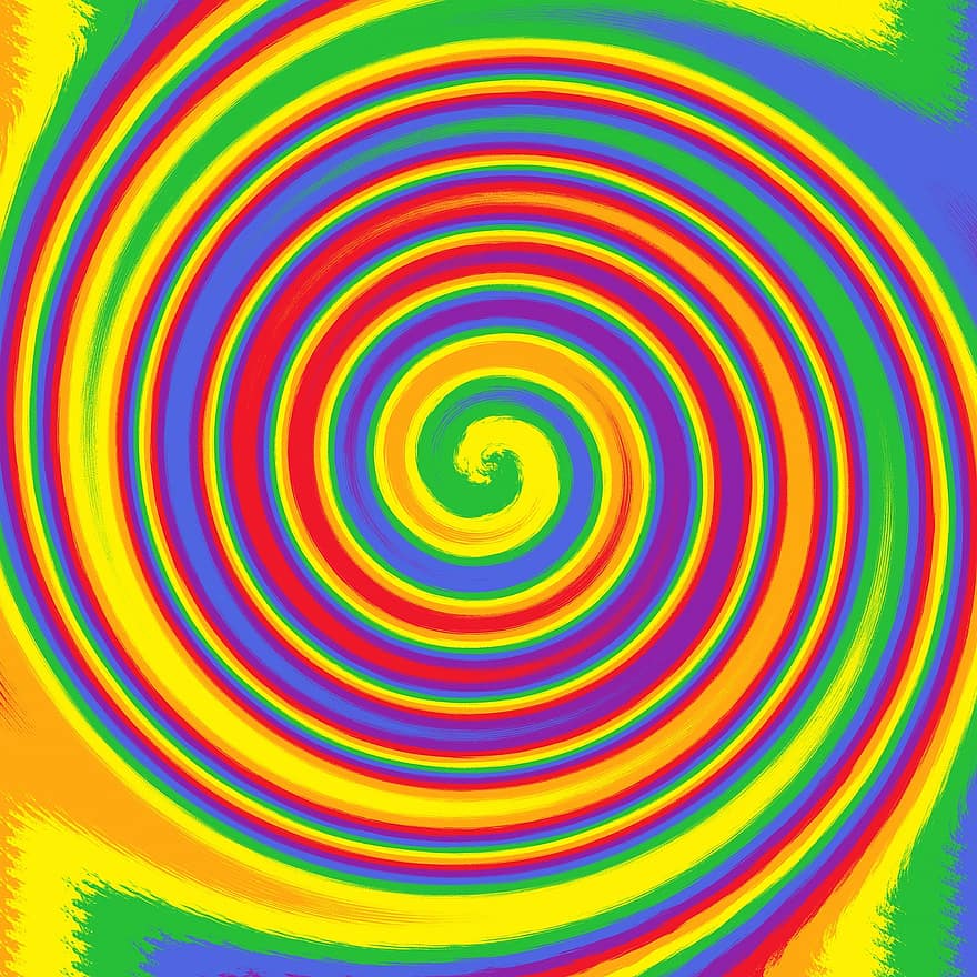 Rainbow digitalt papir, fejl, striber, chevron, snurre rundt, kaos, farverig, kreativ, digital, forvrængning, signal