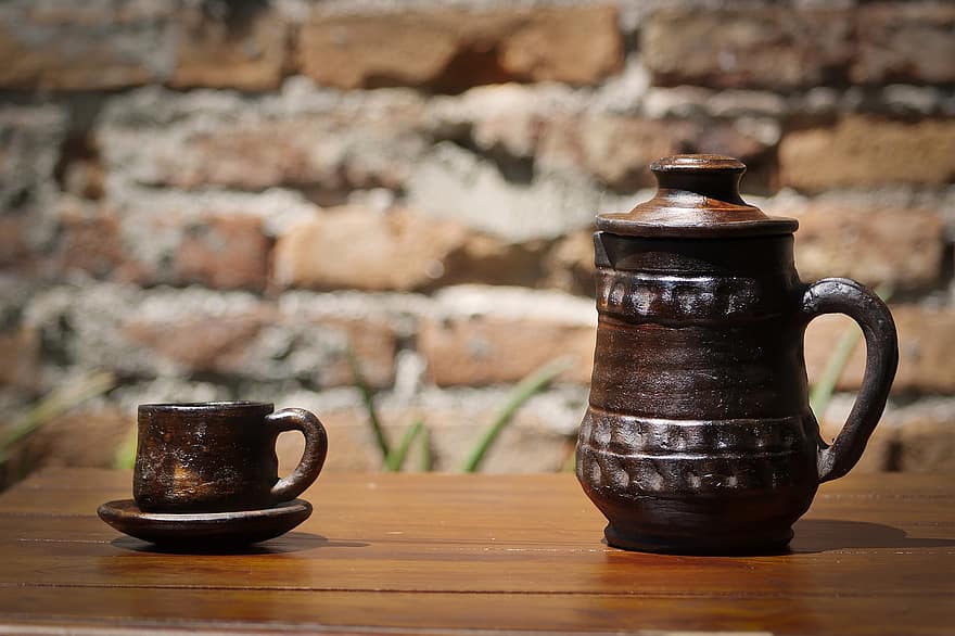 keramický džbán, Keramický šálek na čaj, keramický čajový set