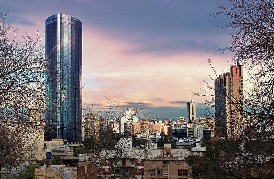 argentina, ciudad, urbano, arquitectura, edificios, Córdoba, otoño, paisaje, rascacielos, paisaje urbano, exterior del edificio