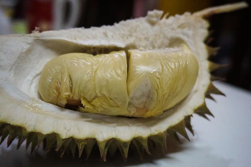 durian, καρπός, φαγητό, φρέσκο, υγιής, ώριμος, οργανικός, γλυκός, παράγω, πράσινα σταφύλια, συγκομιδή