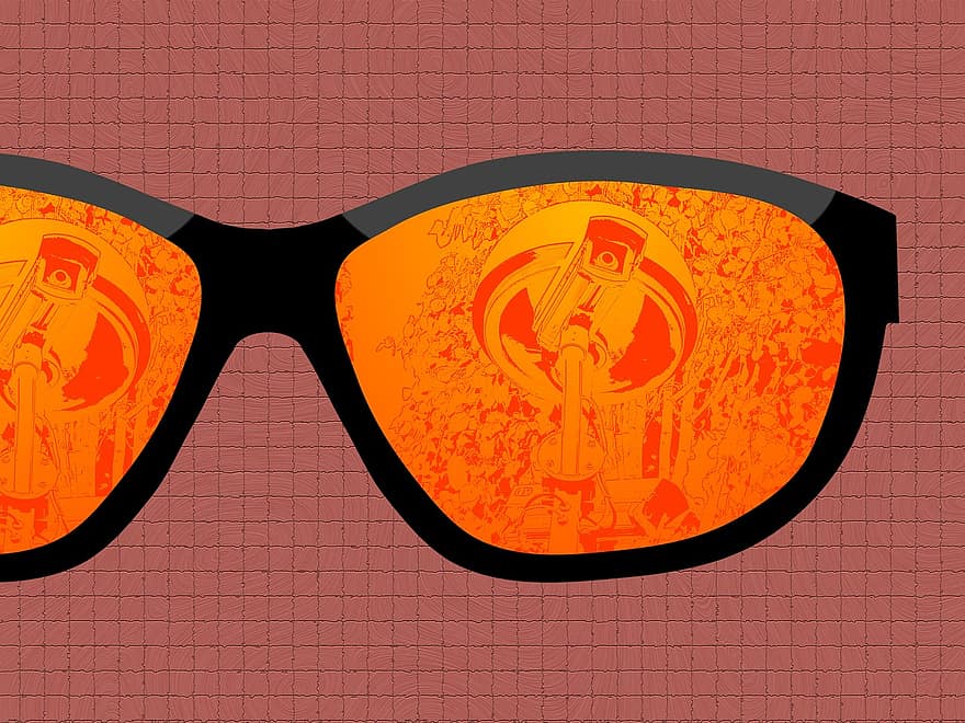 Sunglasses, Surveillance, System, Vigilance, Watchful, Secret, Sly, Alertness, Glasses, Sun Glasses, Cameras