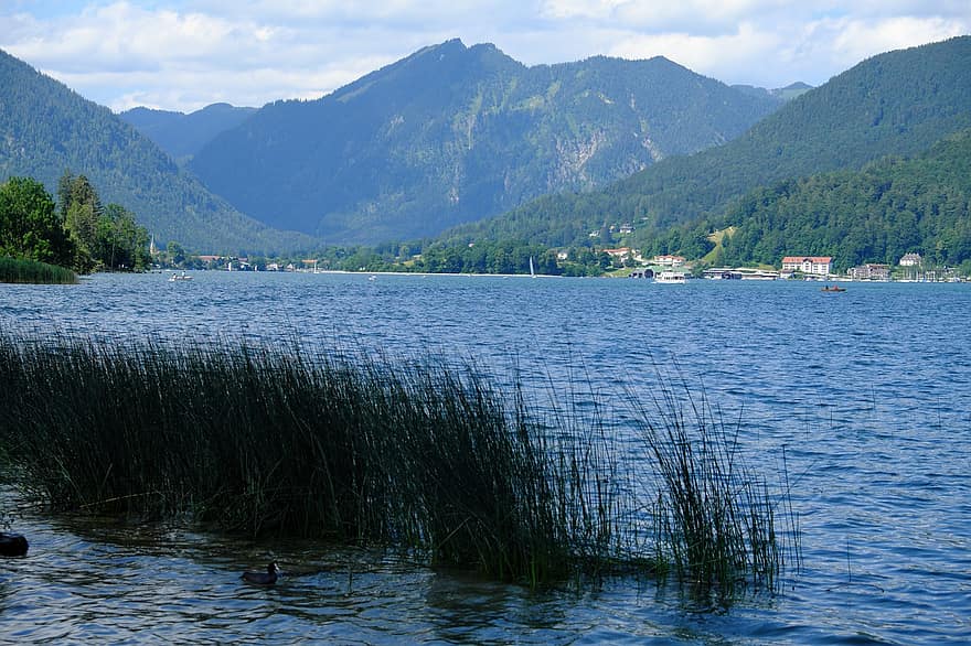 Tegernsee, la bavière, paysage, la nature, Lac, Haute Bavière, les montagnes, les vacances, ciel, récupération, alpin