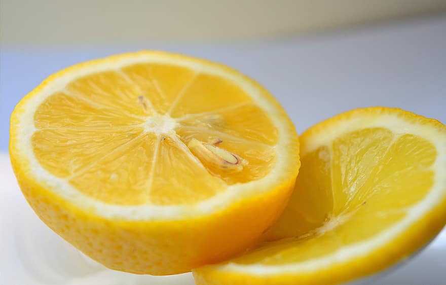 레몬, 일부분, 과일, 노란 과일, 식품, 감귤류, 건강한, 비타민, 본질적인, 신선한, 흥미 진진한