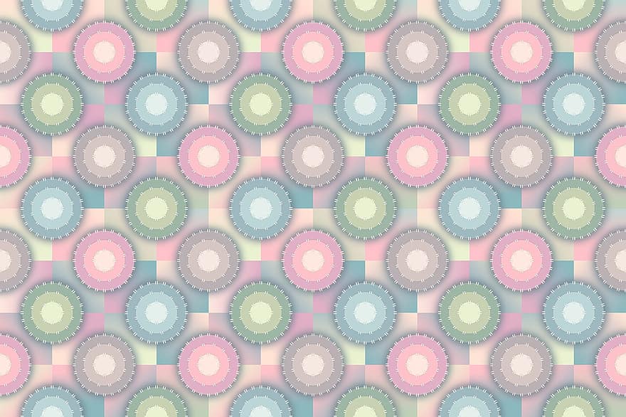 Seamless Pattern, Pastels, Background, Circular, Square, Pattern, Seamless, Design