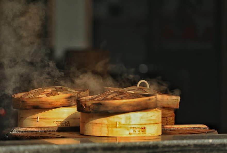 café da manhã, pão recheado cozido no vapor, cidade antiga, China, fogo, fenómeno natural, calor, temperatura, chama, madeira, indústria