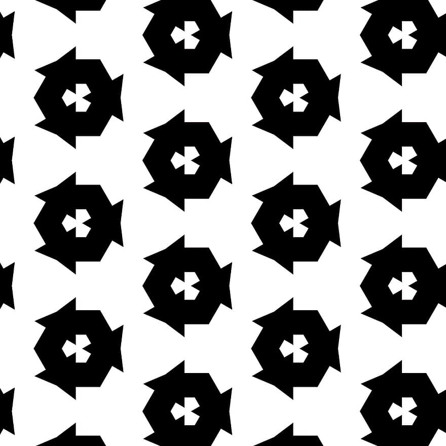 Schwarz und weiß, Muster, Schwarzweiss-Muster, Schwarzweiss-Hintergrund, Textur, Hintergrund, nahtlos