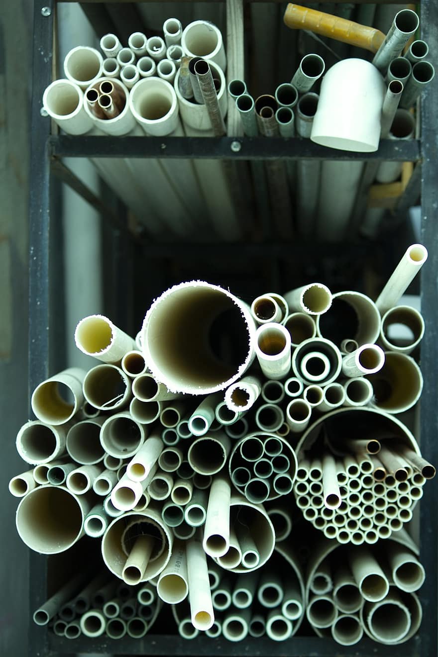 Tubes, Construction, Plumbing, Copper, Pipe, Cancel