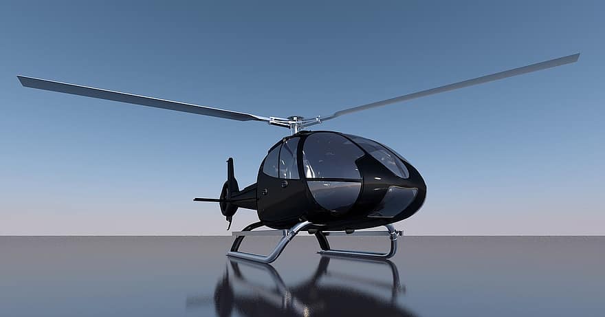 хеликоптер, ротор, ротори, самолет, пилотската кабина, полет, 3d