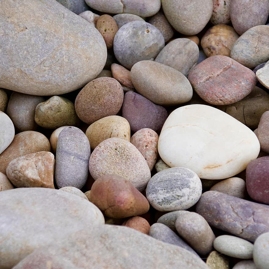 kamyki, kamienie, tekstura, plaża, kamień, kamyk, skała, zbliżenie, tła, gładki, sterta
