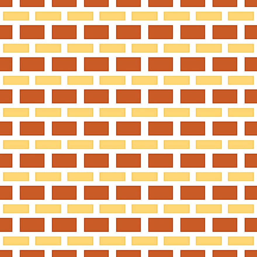 fundo, tijolo, parede, padronizar, desatado, laranja, amarelo, outono, pedra, azulejos, construção