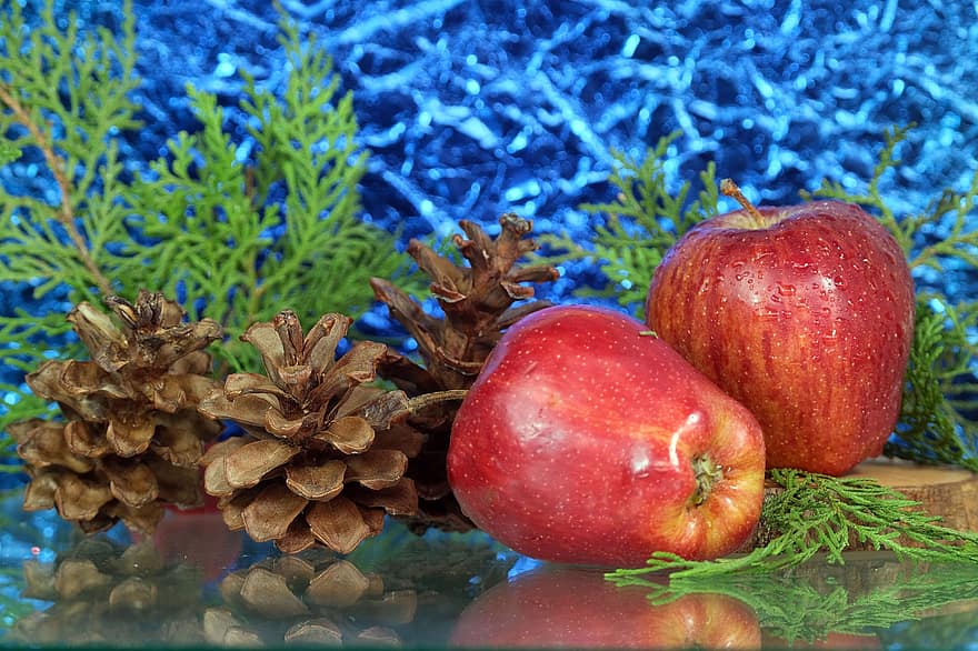 doğa, Noel, elma, meyve, tazelik, Gıda, kapatmak, Yaprak, sağlıklı beslenme, organik, yeşil renk