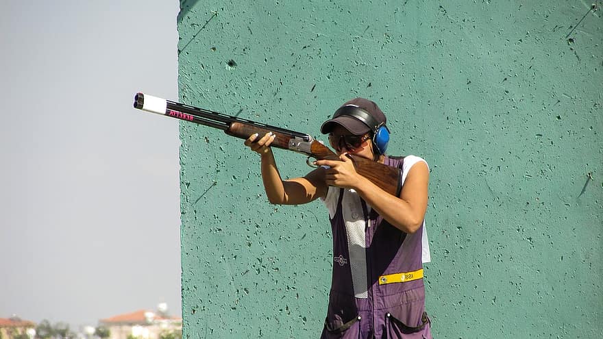 Shooting, Sport, Competition, Activity, Game, Athlete, Female, Aiming, Concentration, Woman