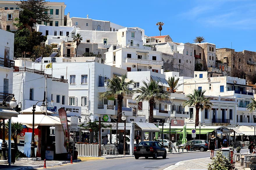 Naxos, Stadt, Dorf, Griechenland, Gebäude, historisches Zentrum