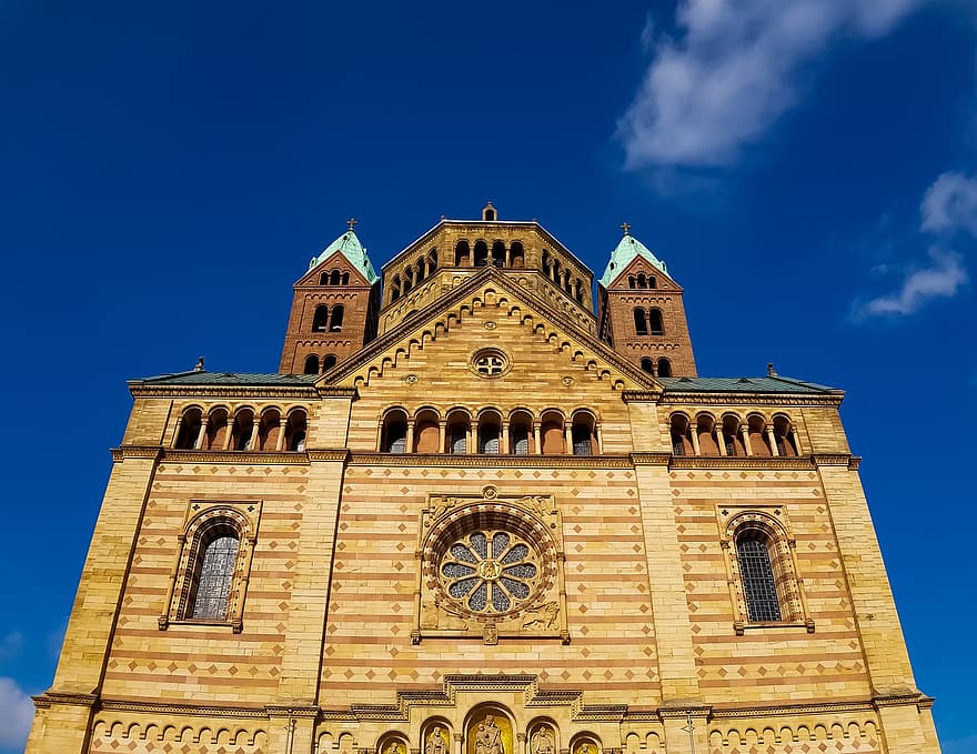 dom, speyer, bažnyčia, architektūra, katedra, Speyer katedra, pastatas, tikėjimas