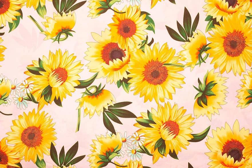 Sunflowers, Sunflower Background, Sunflower Wallpaper, Sunflower Pattern, Background, pattern, backgrounds, flower, decoration, illustration, summer